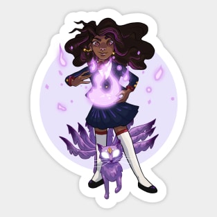 Schoolgirl magic Sticker